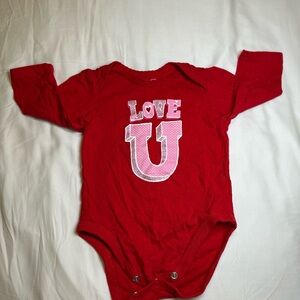 Made With Love by Place Red Love U Kids One Piece Size 6M